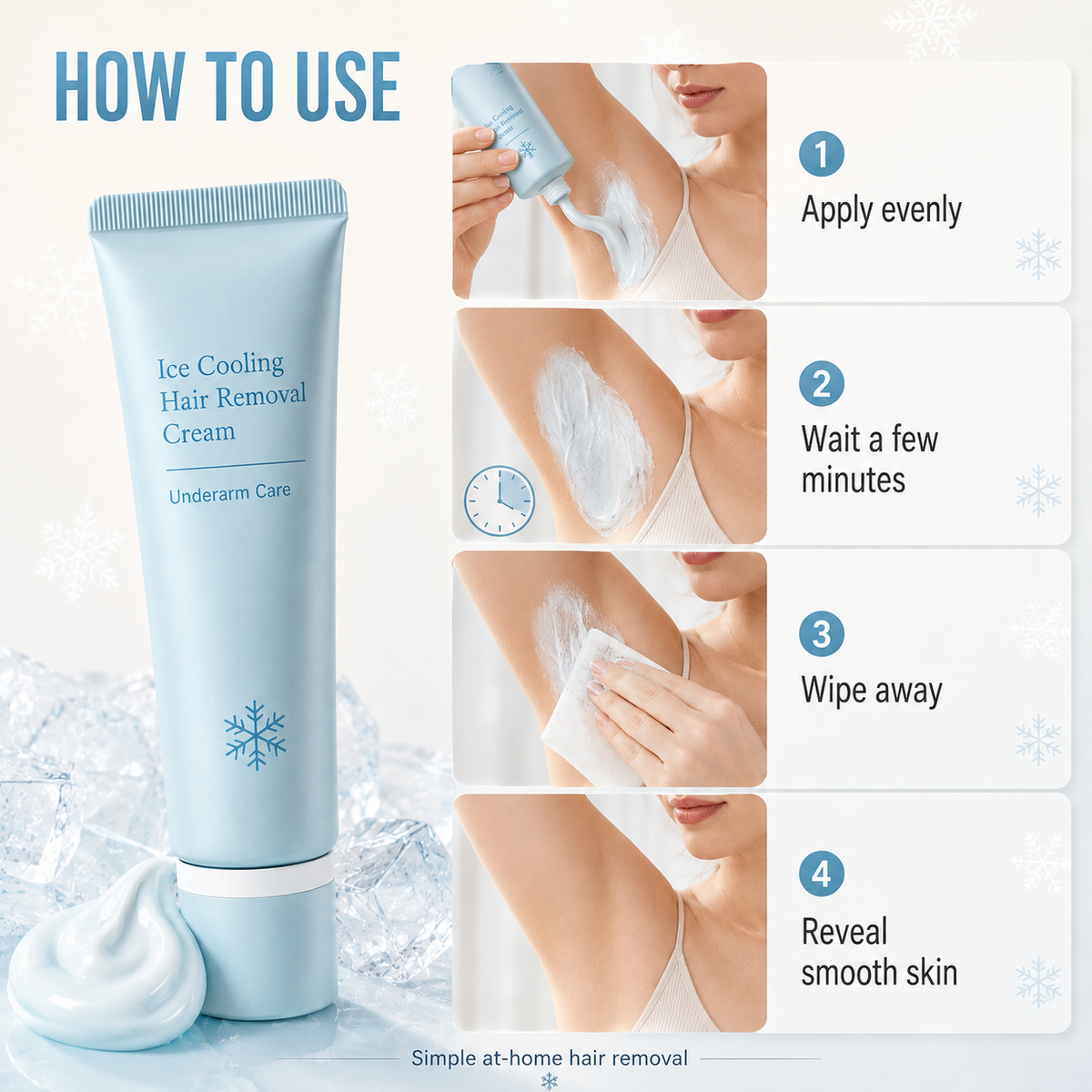 Hair Removal Cream – Enriched with Rose & Lavender Oil